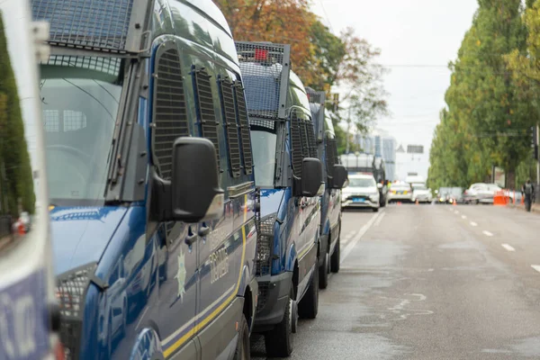 Police Special Bus Transport Units Kyiv Ukraine — Foto de Stock