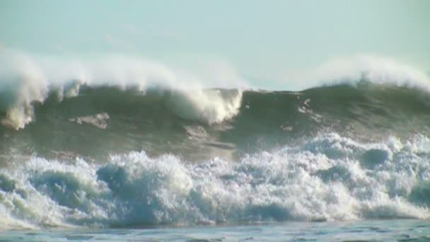 Stora havsvågor — Stockvideo