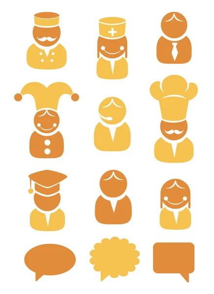 Meslek Icons set — Stok Vektör