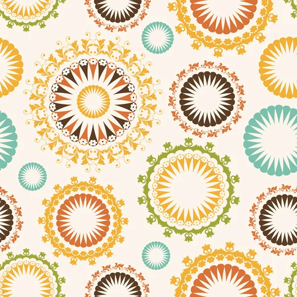 Motif floral sans couture — Image vectorielle