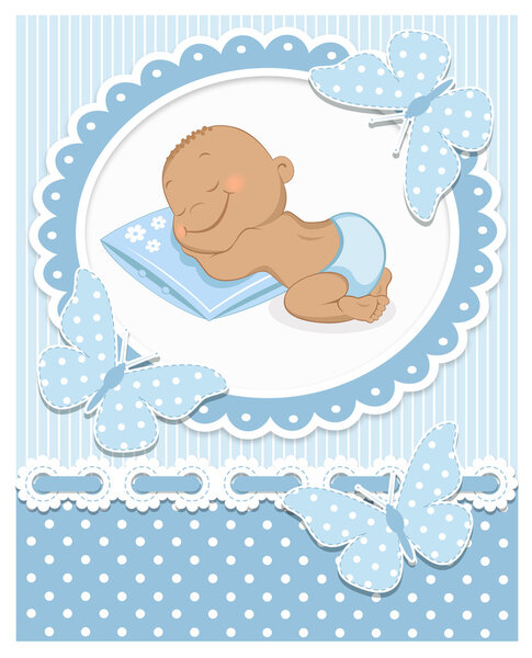 Sleeping African baby boy
