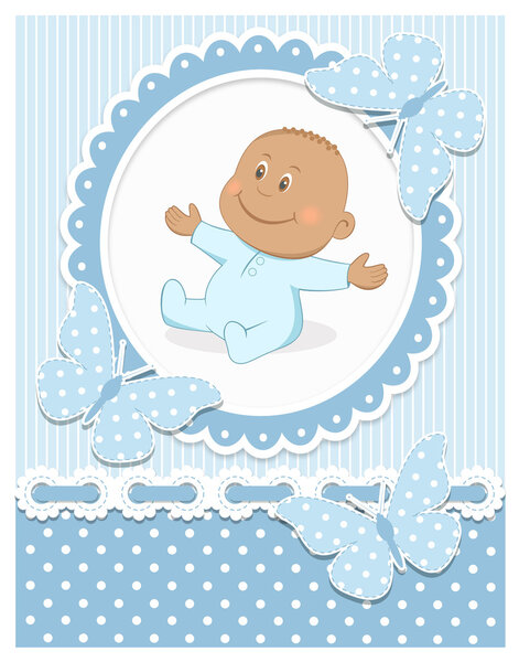 Smiling African baby boy