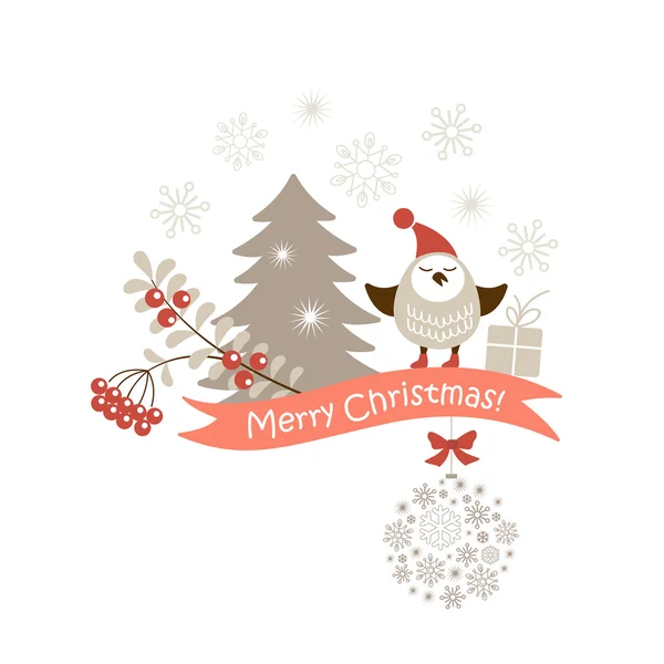 Christmas vector card — Stock Vector