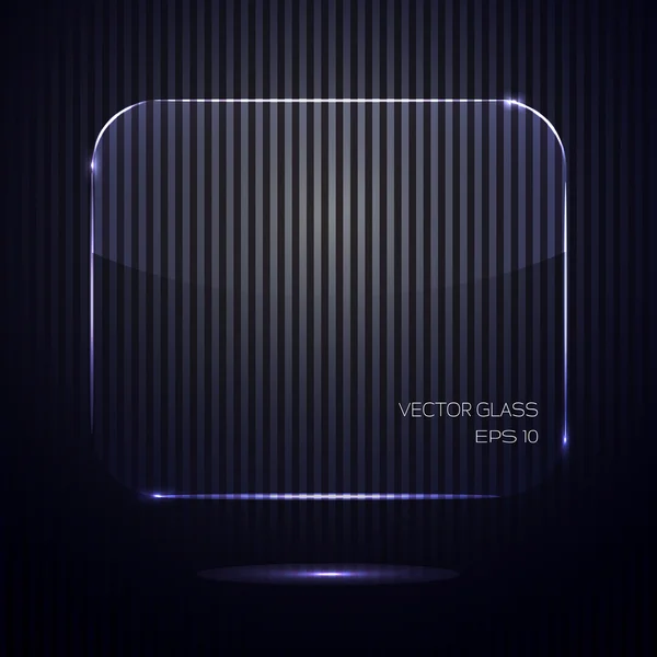 Vektor-Glasbanner — Stockvektor