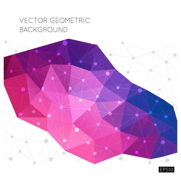 Fondo geométrico vectorial — Vector de stock