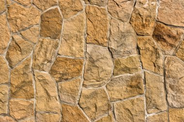 taş duvar ile büyük bloklar