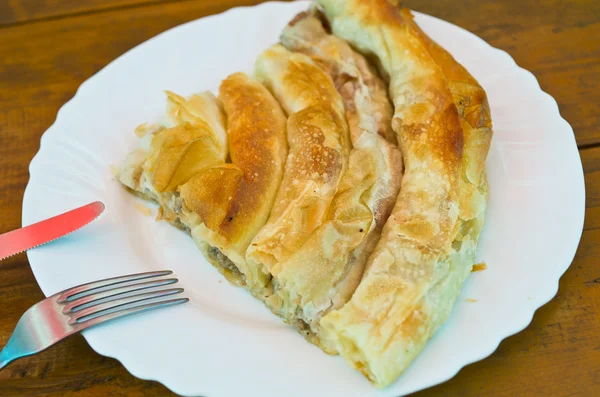 Burek balkan tradicional — Foto de Stock