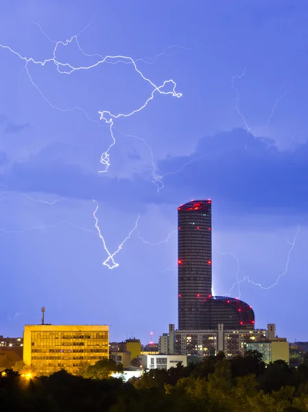 Lightnings over the city