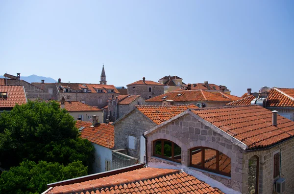 Mediterranean city with red roofs — Stock Photo, Image