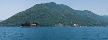 iki ünlü Islands yanında perast, Karadağ