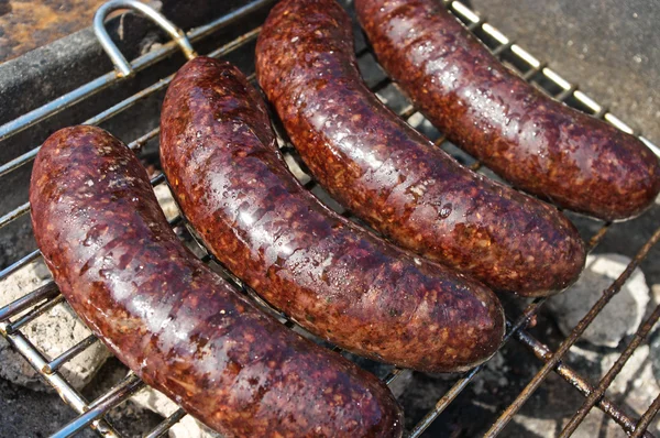 Blodpudding under förberedelsen — Stockfoto