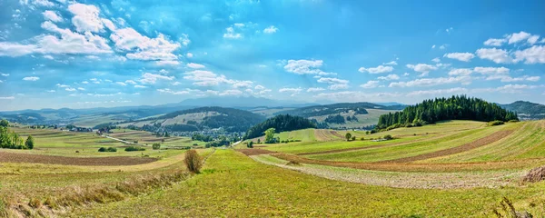 A Pieniny hegységben panorámás táj — Stock Fotó