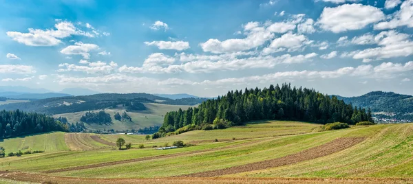 Панорамный пейзаж в горах Пенины — стоковое фото