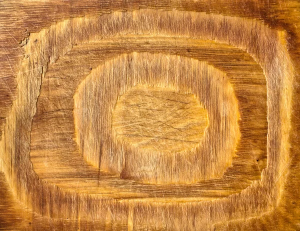 Superficie de madera con forma circular — Foto de Stock