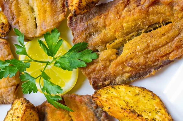 Traditional fried herrings — Stock Photo, Image