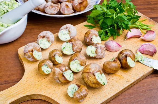 Bourgondië slakken — Stockfoto