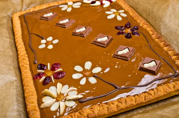 Traditionele Poolse butterscotch taart — Stockfoto