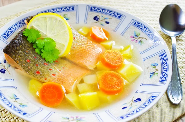 Традиционный рыбный суп — стоковое фото
