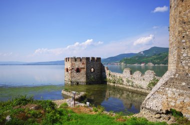 Golubac castle in Serbia clipart