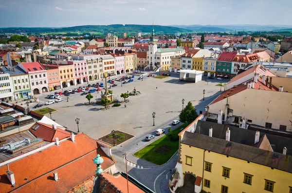 Kasaba meydanında kromeriz, Çek Cumhuriyeti — Stok fotoğraf