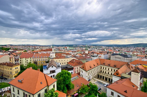 城市景观的布尔诺，捷克共和国 免版税图库照片