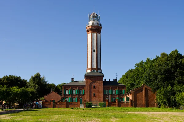 Leuchtturm in Niechorze, Polen — Stockfoto