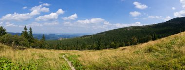 manzara karkonosze dağlarda, Polonya