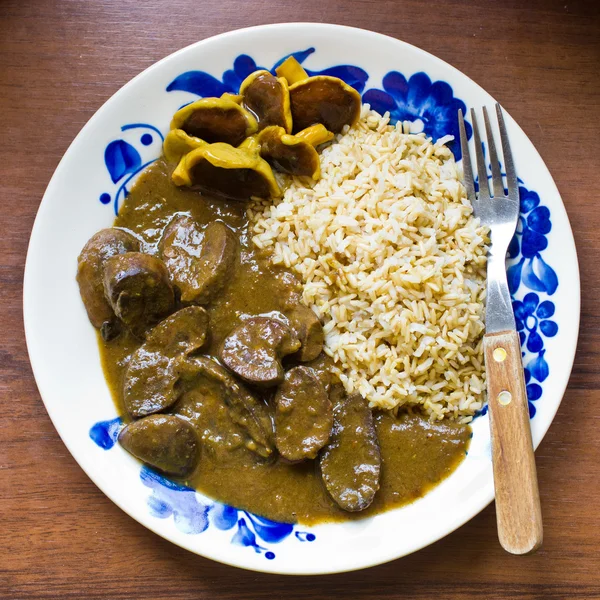 Delicious kidney stew — Stock Photo, Image