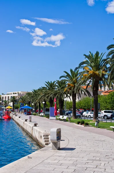 Beautiful promenade in port of Makarska, Croatia — Zdjęcie stockowe