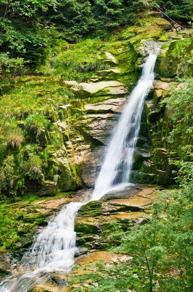 Famous Kamienczyk waterfall, Poland — Stock Photo, Image