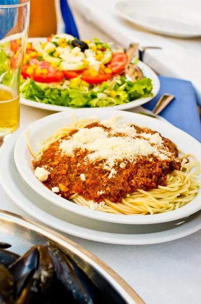 Tradiční špagety bolognese — Stock fotografie