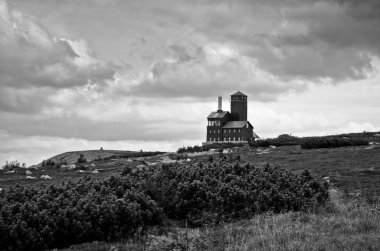 Yazlık kayalık dağ sniezne kotly oluşumu, karkonosze, Polonya