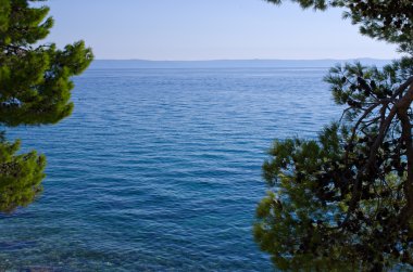 Deniz doğal çerçeve ile