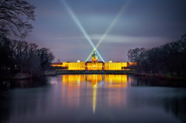 Charlottenburg Sarayı gece, berlin, Almanya