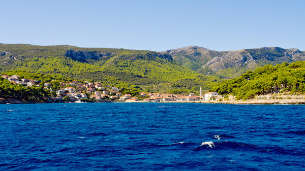 Jelsa town on Hvar island, Croatia
