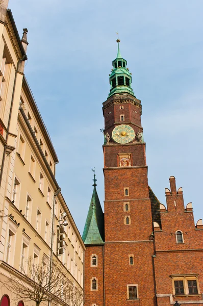 Cidade velha em Wroclaw, Polonia — Fotografia de Stock