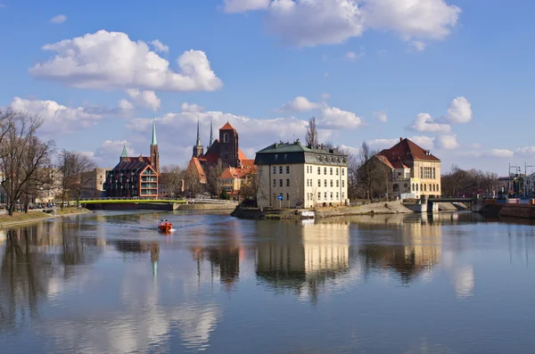 Nas ilhas de Wroclaw, Polónia — Fotografia de Stock