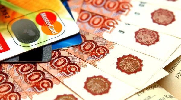 Русские большие деньги — стоковое фото
