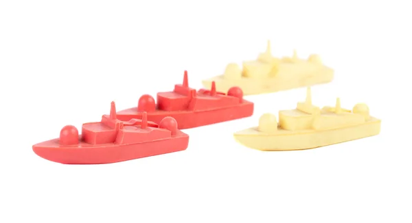 Group of toy ships — Stock Photo, Image