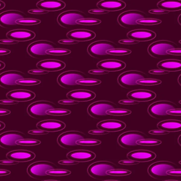 Nahtlose rosa Ringe auf lila Hintergrund — Stockvektor