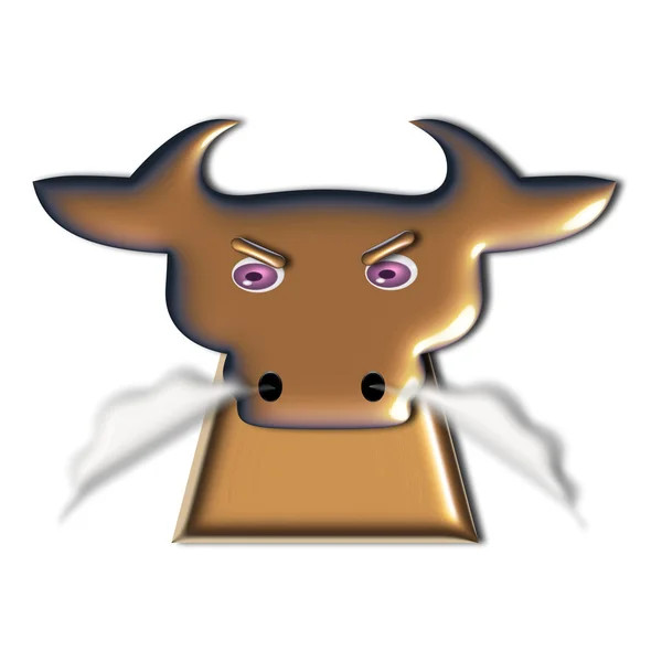 Vervelende stier vee dier — Stockfoto
