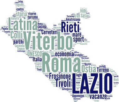 Lazio tagcloud - regioni di Italia
