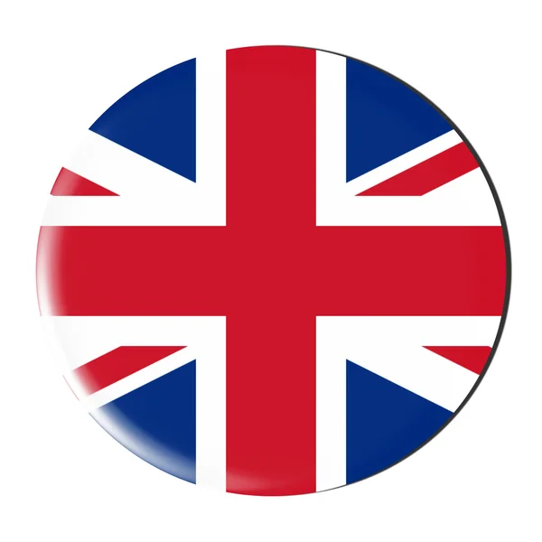 UK flag button — Stock Photo, Image