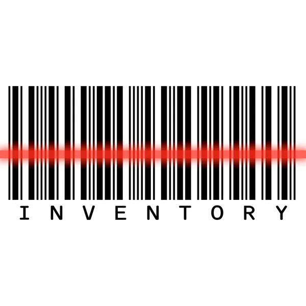 Barcode-Scannen für Inventar — Stockfoto