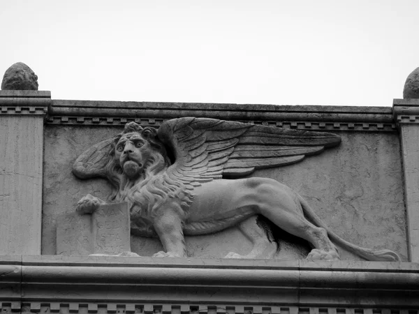 Lion ailé, symbole de Venise, Italie — Photo