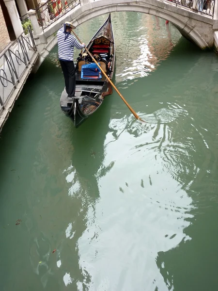 Gondola in Venice channel — Stock Photo, Image