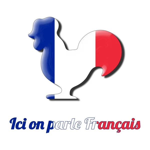 Francouzský jazyk mluvení koncept — Stock fotografie