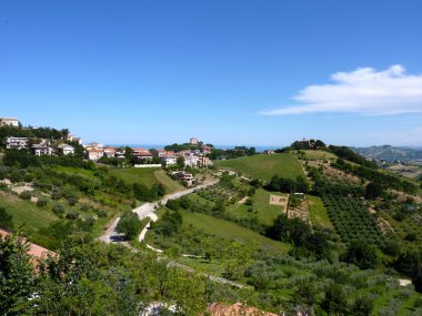 Aerial panorama in Abruzzo, Italy clipart