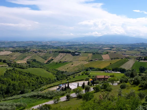 Antenn panorama i abruzzo, Italien — Stockfoto