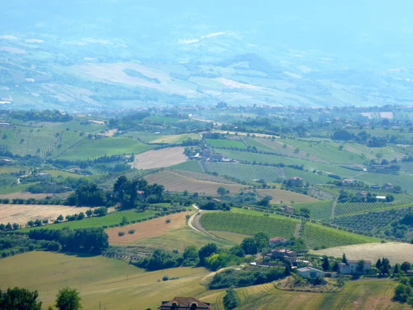 Aerial panorama in Abruzzo, Italy — Stock Photo, Image